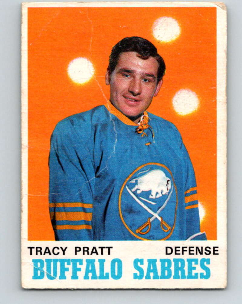 1970-71 O-Pee-Chee #146 Tracy Pratt Buffalo Sabres V2748