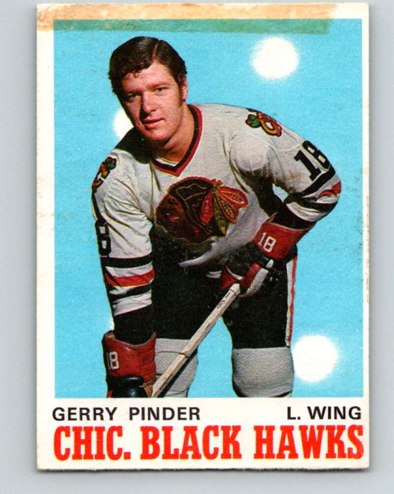 1970-71 O-Pee-Chee #148 Gerry Pinder RC Rookie Chicago Blackhawks V2757