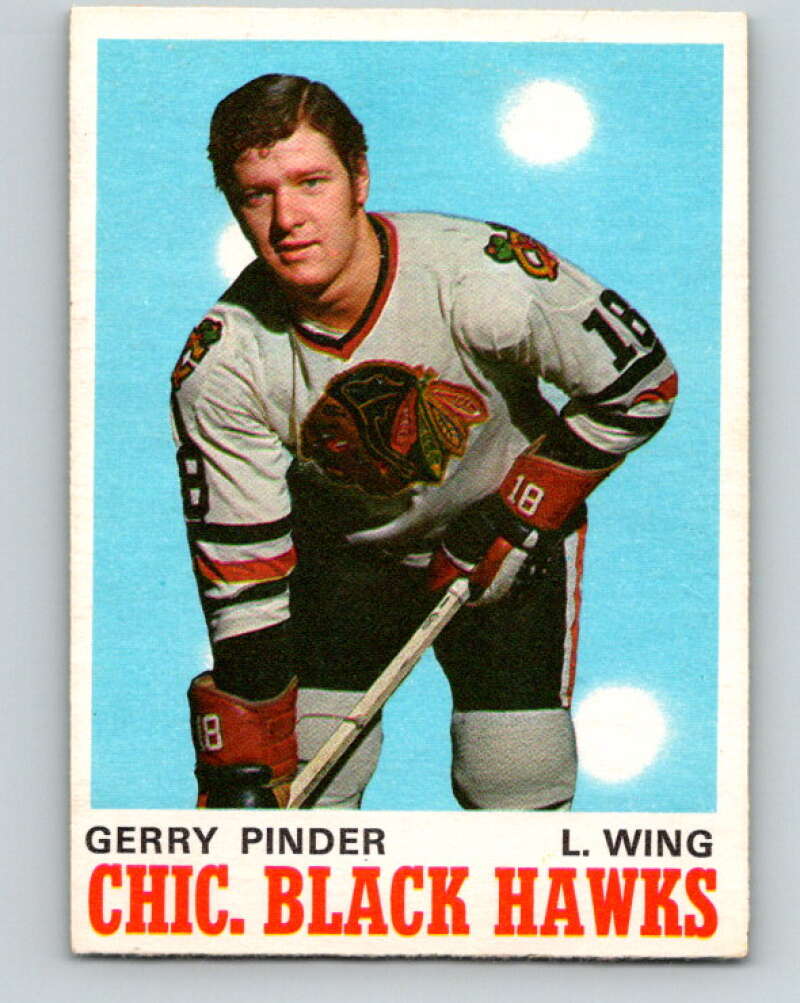 1970-71 O-Pee-Chee #148 Gerry Pinder RC Rookie Blackhawks V2758