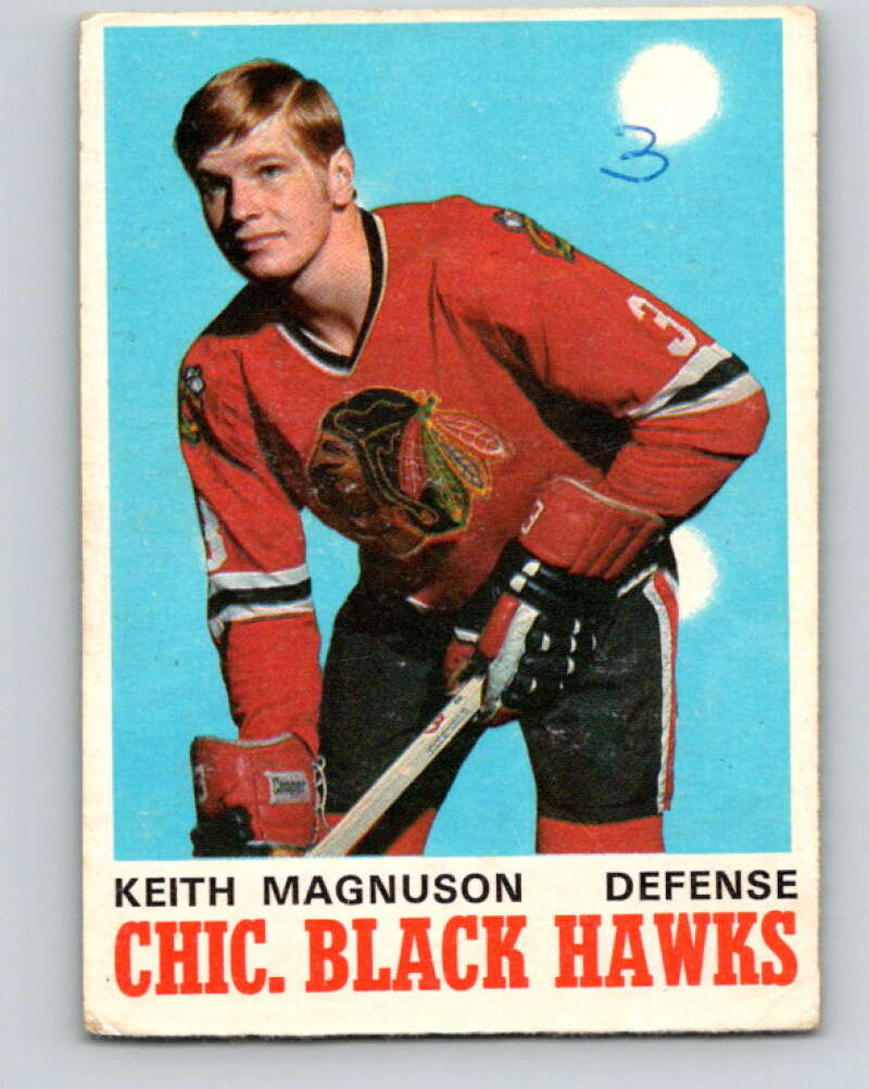 1970-71 O-Pee-Chee #151 Keith Magnuson RC Rookie Chicago V2770