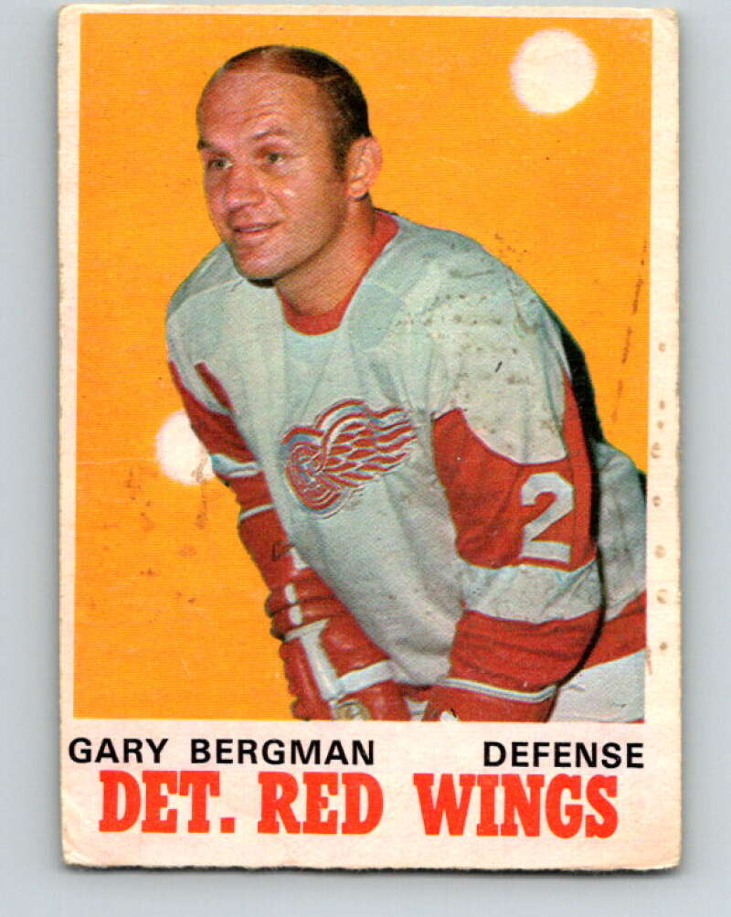 1970-71 O-Pee-Chee #154 Gary Bergman Detroit Red Wings V2775