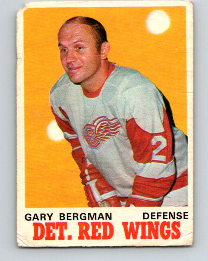 1970-71 O-Pee-Chee #154 Gary Bergman Detroit Red Wings V2776