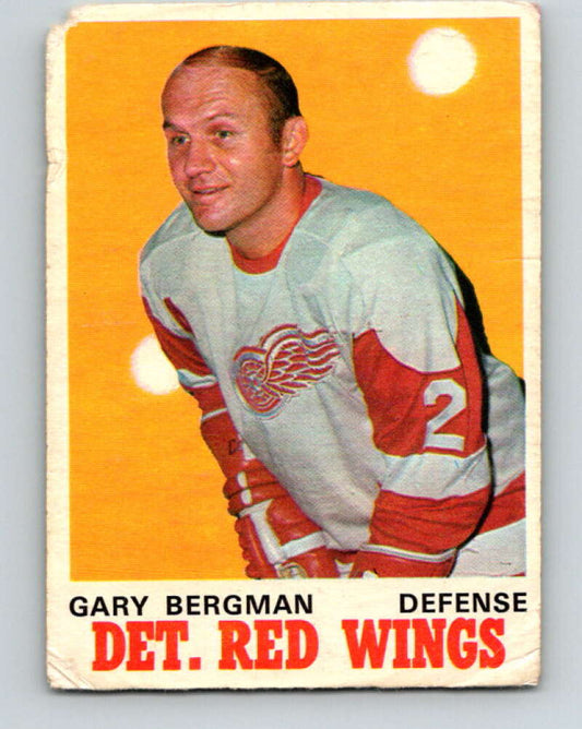 1970-71 O-Pee-Chee #154 Gary Bergman  Detroit Red Wings  V2776