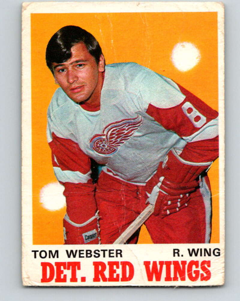 1970-71 O-Pee-Chee #155 Tom Webster RC Rookie Detroit Red Wings V2777
