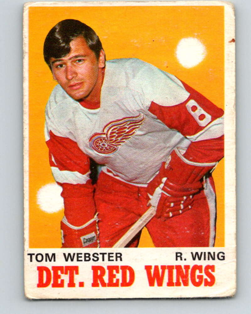 1970-71 O-Pee-Chee #155 Tom Webster RC Rookie Detroit Red Wings V2778