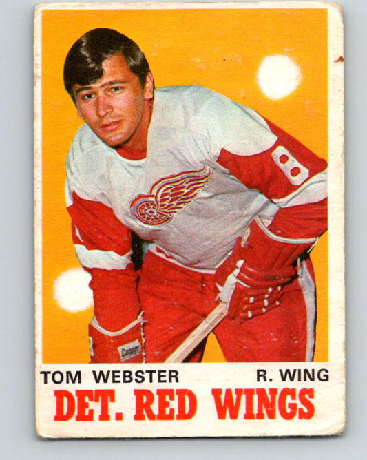 1970-71 O-Pee-Chee #155 Tom Webster  RC Rookie Detroit Red Wings  V2778