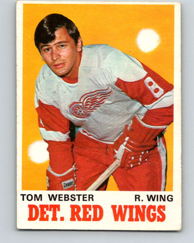 1970-71 O-Pee-Chee #155 Tom Webster RC Rookie Detroit Red Wings V2779