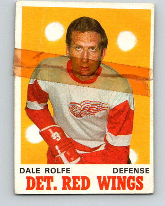 1970-71 O-Pee-Chee #156 Dale Rolfe  Detroit Red Wings  V2781