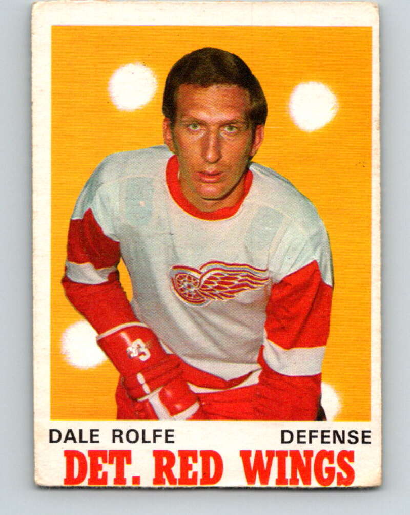 1970-71 O-Pee-Chee #156 Dale Rolfe Detroit Red Wings V2783