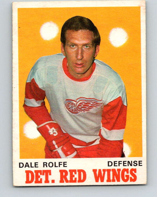 1970-71 O-Pee-Chee #156 Dale Rolfe  Detroit Red Wings  V2784