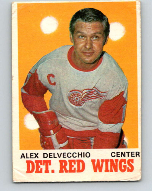 1970-71 O-Pee-Chee #157 Alex Delvecchio  Detroit Red Wings  V2785