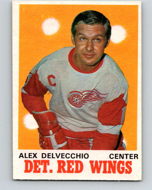 1970-71 O-Pee-Chee #157 Alex Delvecchio  Detroit Red Wings  V2786