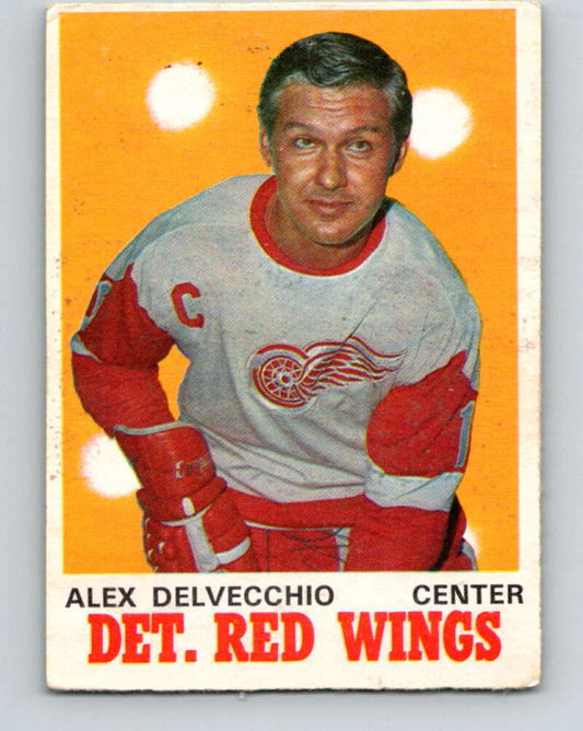 1970-71 O-Pee-Chee #157 Alex Delvecchio  Detroit Red Wings  V2787