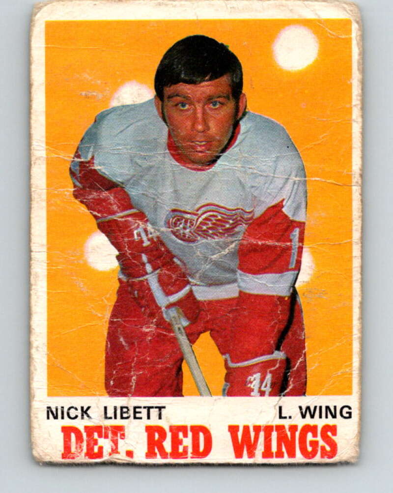 1970-71 O-Pee-Chee #158 Nick Libett Detroit Red Wings V2789
