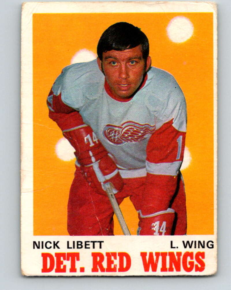 1970-71 O-Pee-Chee #158 Nick Libett Detroit Red Wings V2791
