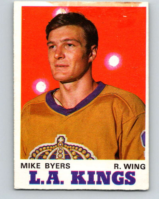 1970-71 O-Pee-Chee #160 Mike Byers  RC Rookie Los Angeles Kings  V2796