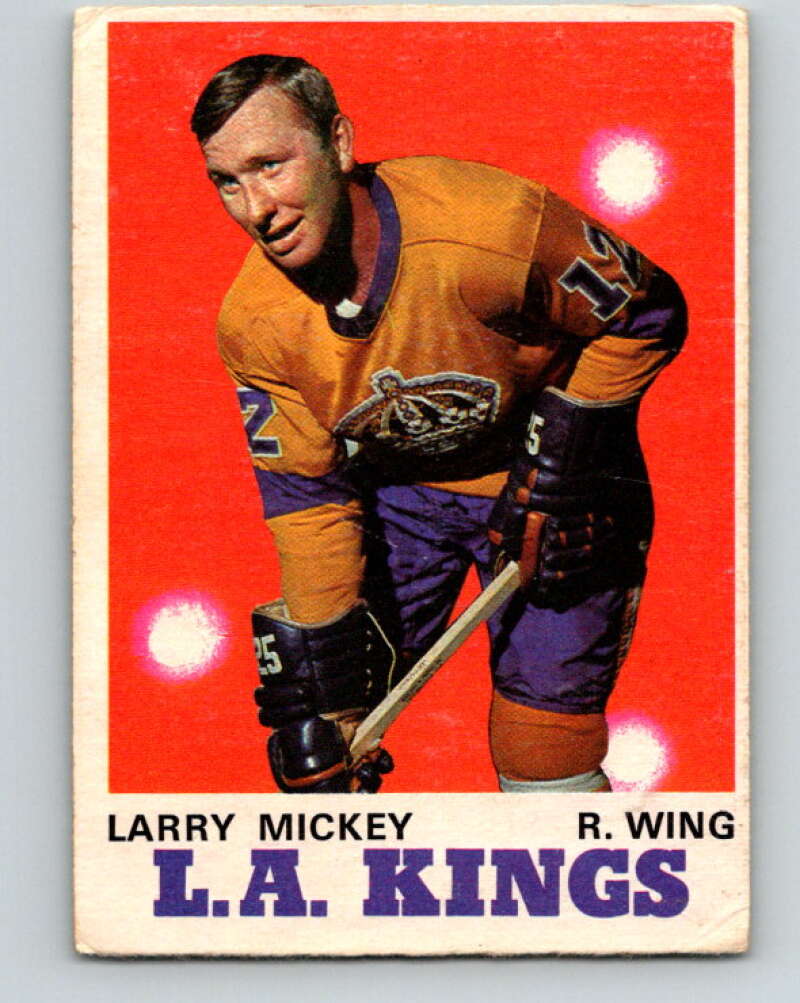1970-71 O-Pee-Chee #162 Larry Mickey Los Angeles Kings V2804