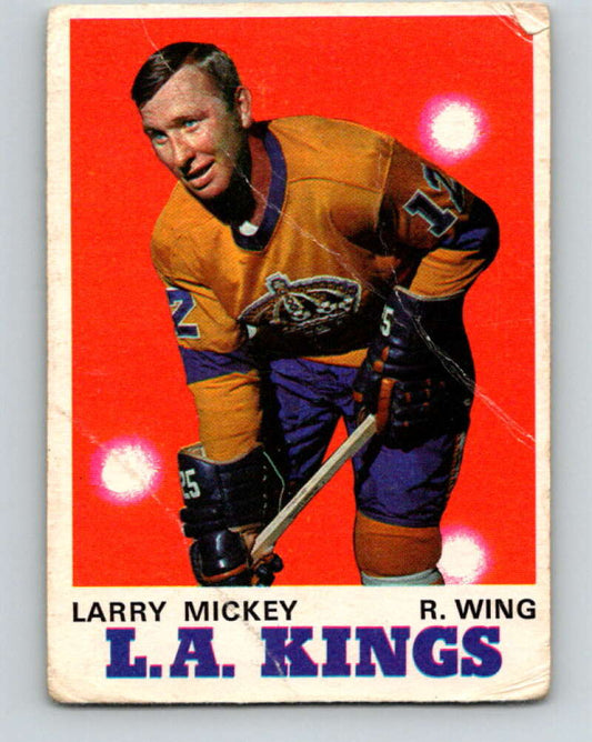 1970-71 O-Pee-Chee #162 Larry Mickey  Los Angeles Kings  V2805