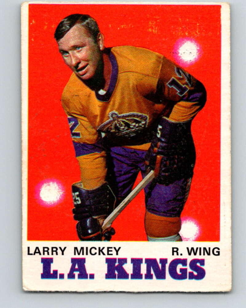 1970-71 O-Pee-Chee #162 Larry Mickey Los Angeles Kings V2807