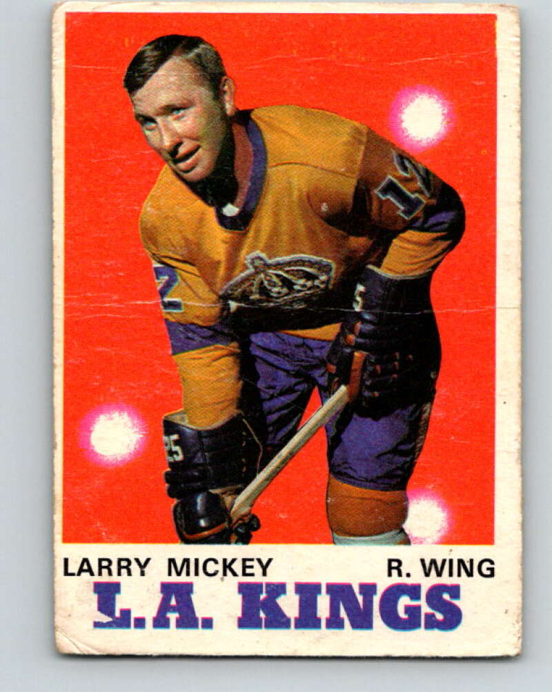 1970-71 O-Pee-Chee #162 Larry Mickey Los Angeles Kings V2808