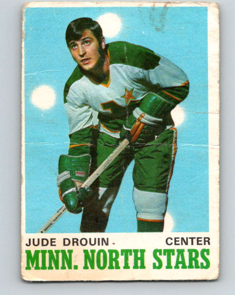 1970-71 O-Pee-Chee #171 Jude Drouin RC Rookie Minnesota North Stars V2836