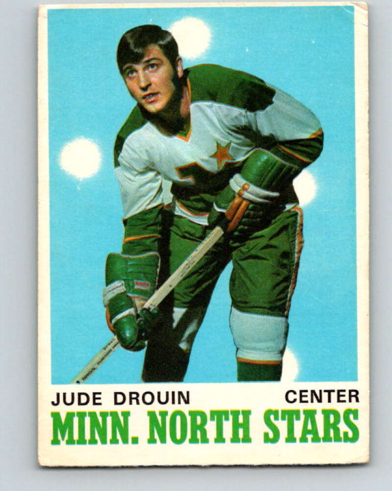 1970-71 O-Pee-Chee #171 Jude Drouin RC Rookie Minnesota North Stars V2838