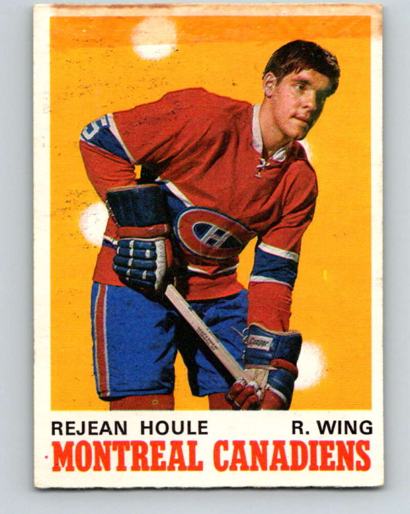 1970-71 O-Pee-Chee #174 Rejean Houle RC Rookie Montreal Canadiens V2844