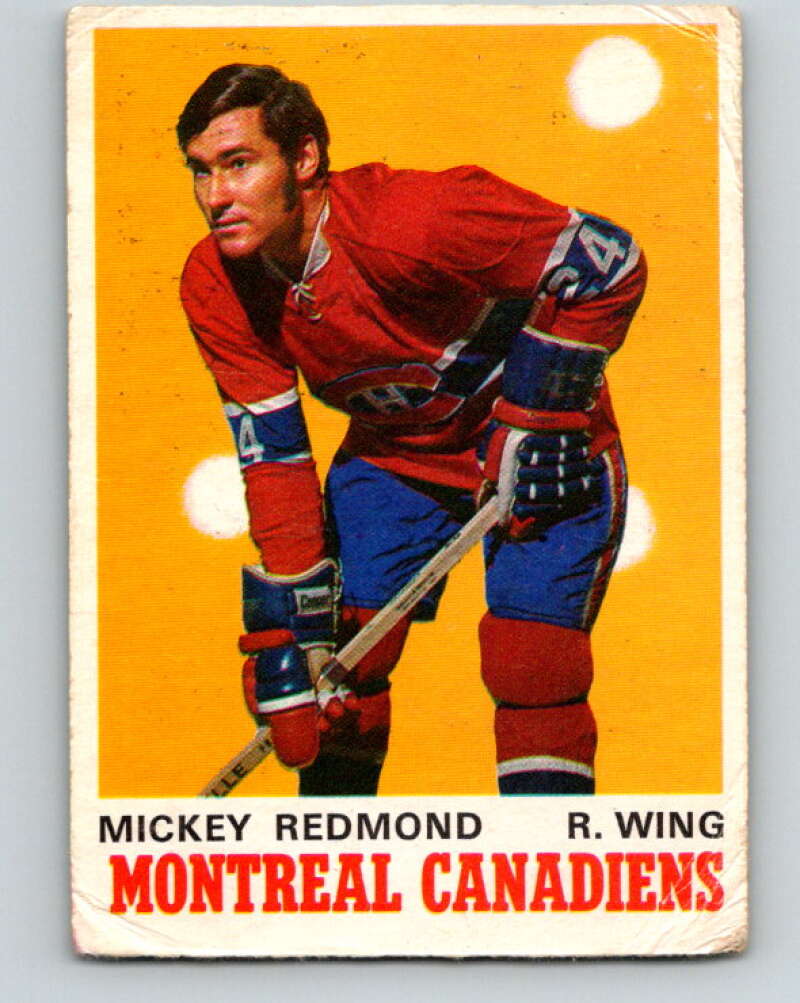 1970-71 O-Pee-Chee #175 Mickey Redmond Montreal Canadiens V2847