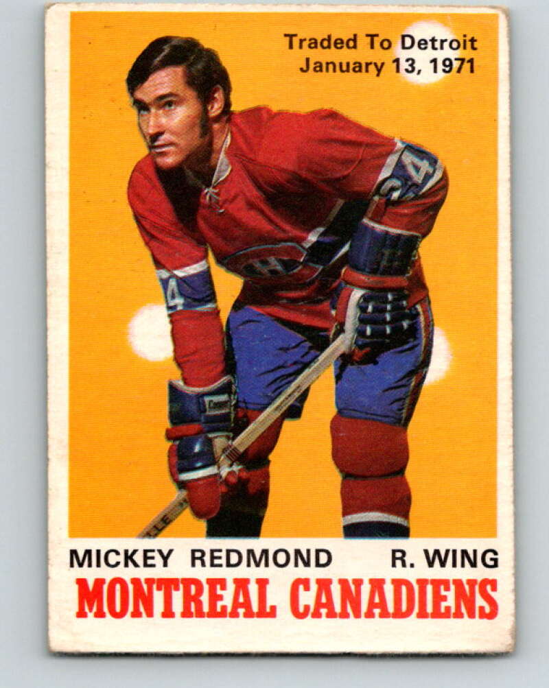 1970-71 O-Pee-Chee #175 Mickey Redmond Montreal Canadiens V2848
