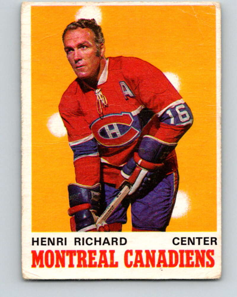 1970-71 O-Pee-Chee #176 Henri Richard Montreal Canadiens V2851