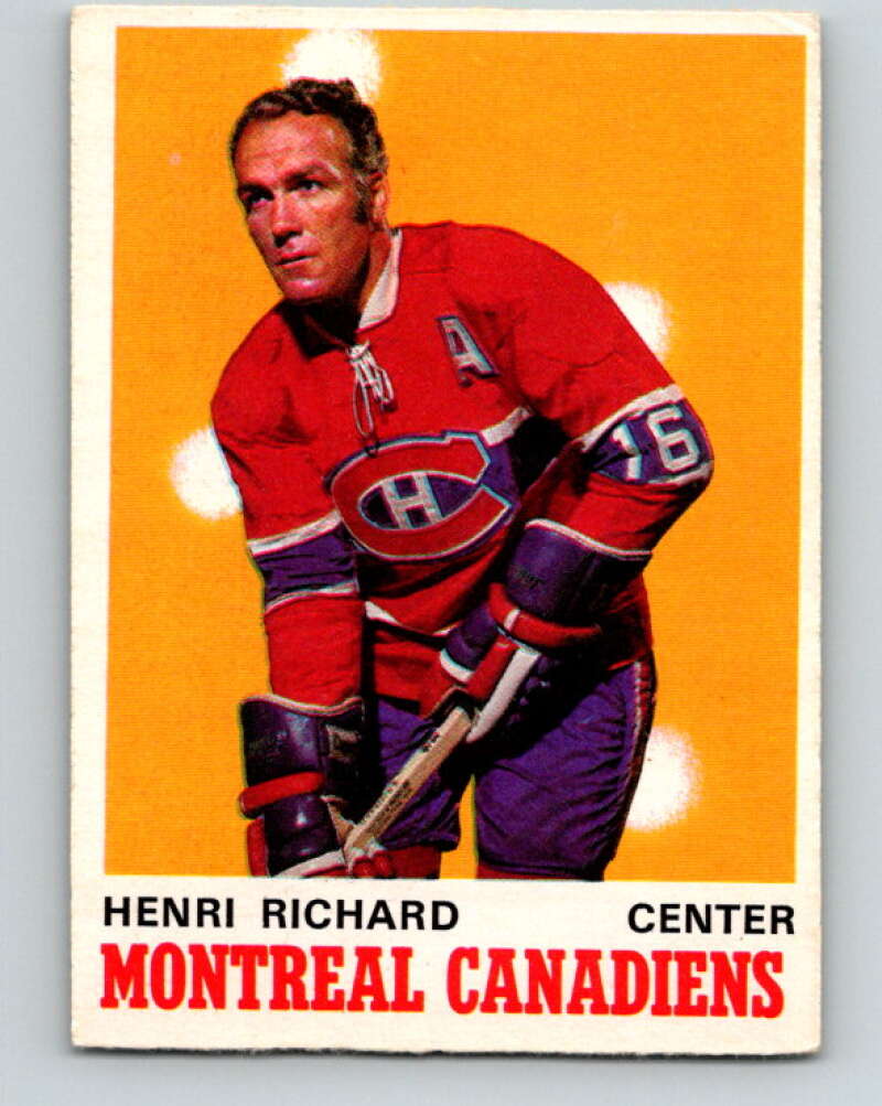 1970-71 O-Pee-Chee #176 Henri Richard Montreal Canadiens V2852