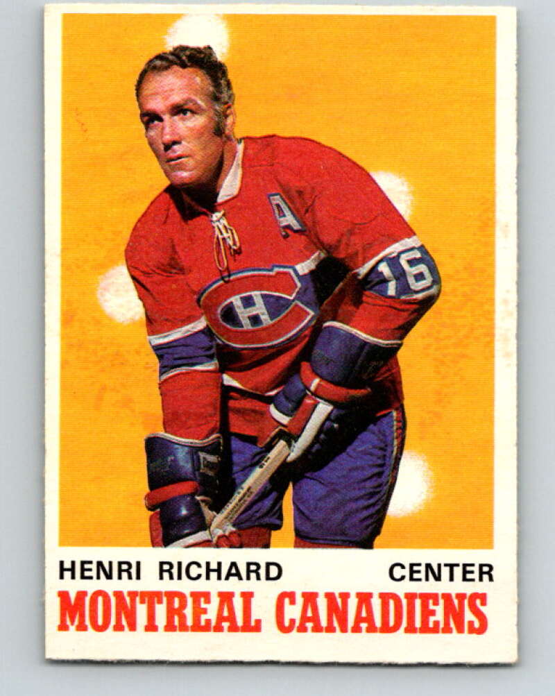 1970-71 O-Pee-Chee #176 Henri Richard Montreal Canadiens V2853