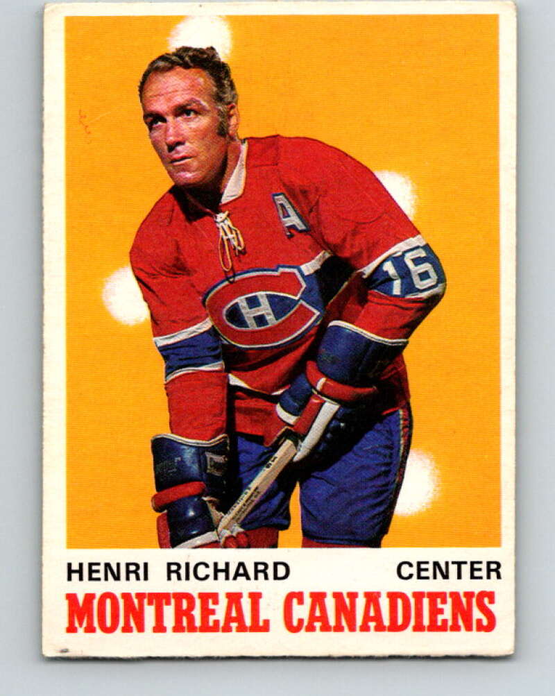 1970-71 O-Pee-Chee #176 Henri Richard Montreal Canadiens V2854