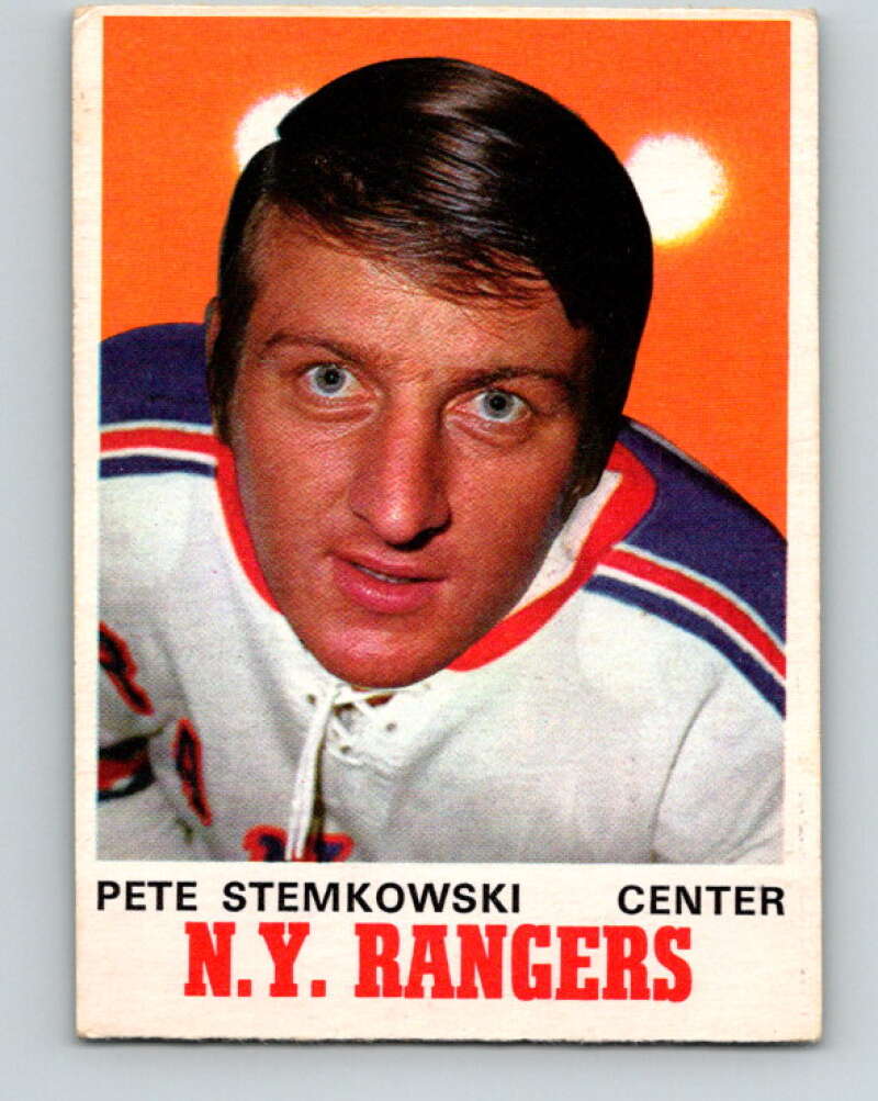 1970-71 O-Pee-Chee #182 Pete Stemkowski New York Rangers V2885
