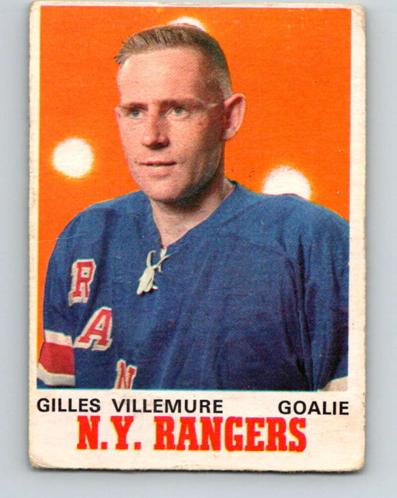 1970-71 O-Pee-Chee #183 Gilles Villemure New York Rangers V2890