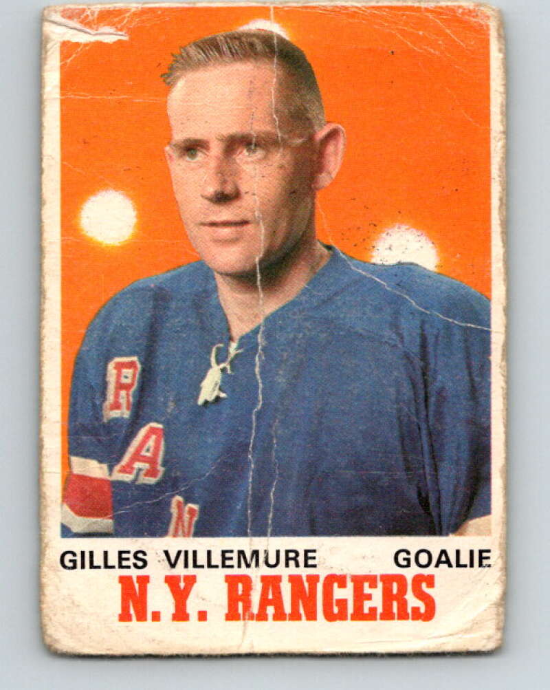 1970-71 O-Pee-Chee #183 Gilles Villemure New York Rangers V2891