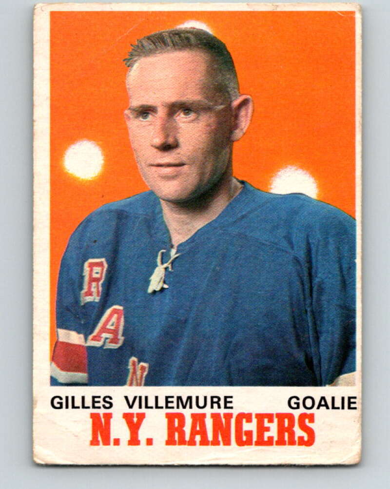1970-71 O-Pee-Chee #183 Gilles Villemure New York Rangers V2892