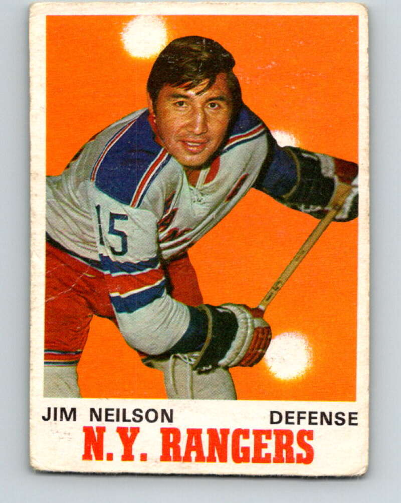 1970-71 O-Pee-Chee #185 Jim Neilson New York Rangers V2897