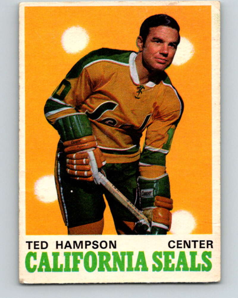 1970-71 O-Pee-Chee #190 Ted Hampson California Golden Seals V2914