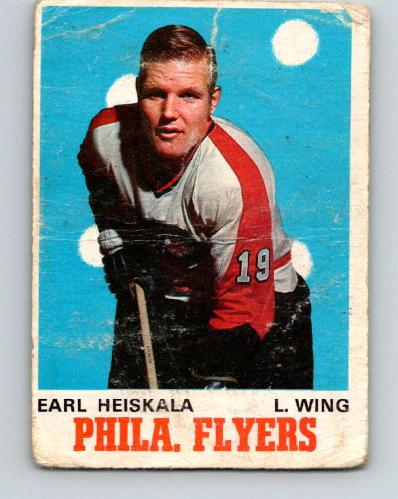1970-71 O-Pee-Chee #193 Earl Heiskala Philadelphia Flyers V2923