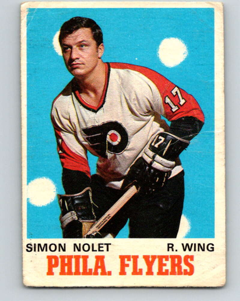 1970-71 O-Pee-Chee #194 Simon Nolet Philadelphia Flyers V2925