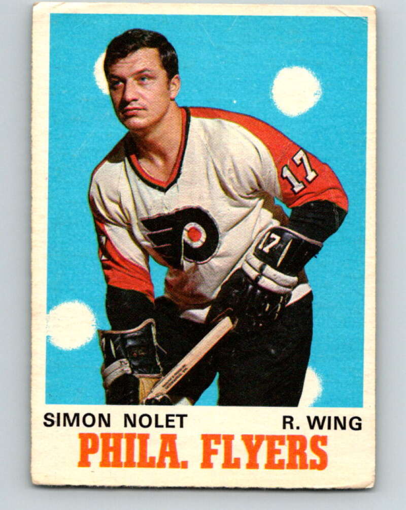 1970-71 O-Pee-Chee #194 Simon Nolet Philadelphia Flyers V2926