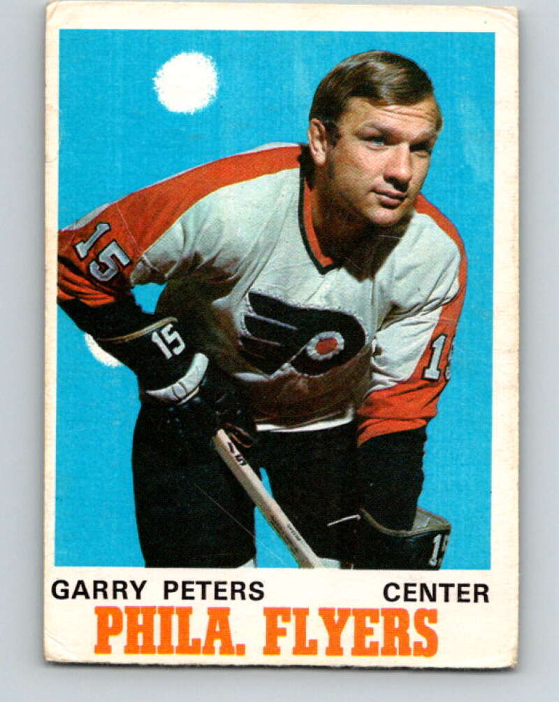 1970-71 O-Pee-Chee #196 Garry Peters Philadelphia Flyers V2930