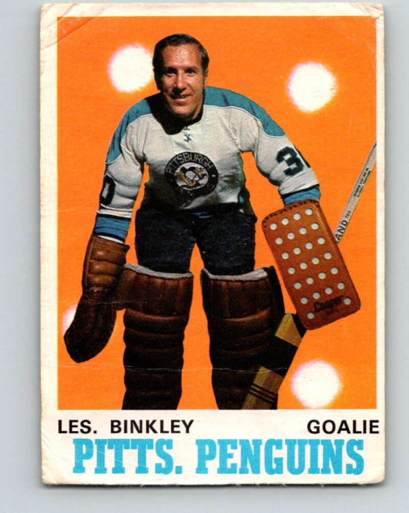 1970-71 O-Pee-Chee #200 Les Binkley Pittsburgh Penguins V2936
