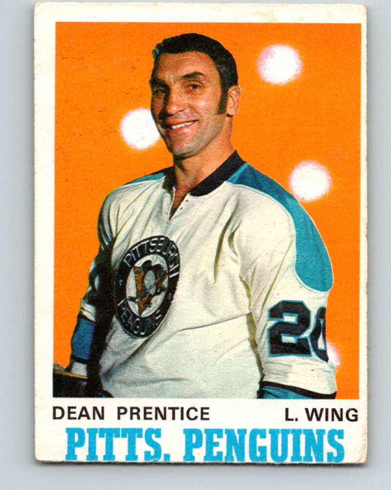 1970-71 O-Pee-Chee #201 Dean Prentice Pittsburgh Penguins V2937
