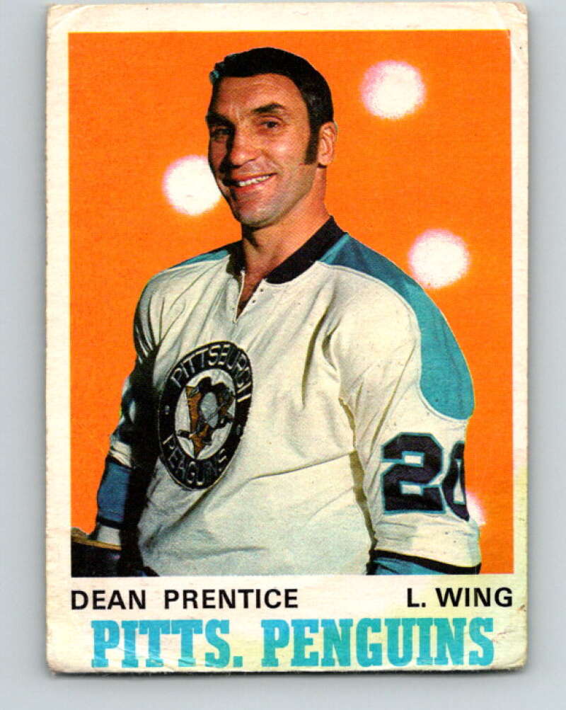 1970-71 O-Pee-Chee #201 Dean Prentice Pittsburgh Penguins V2938