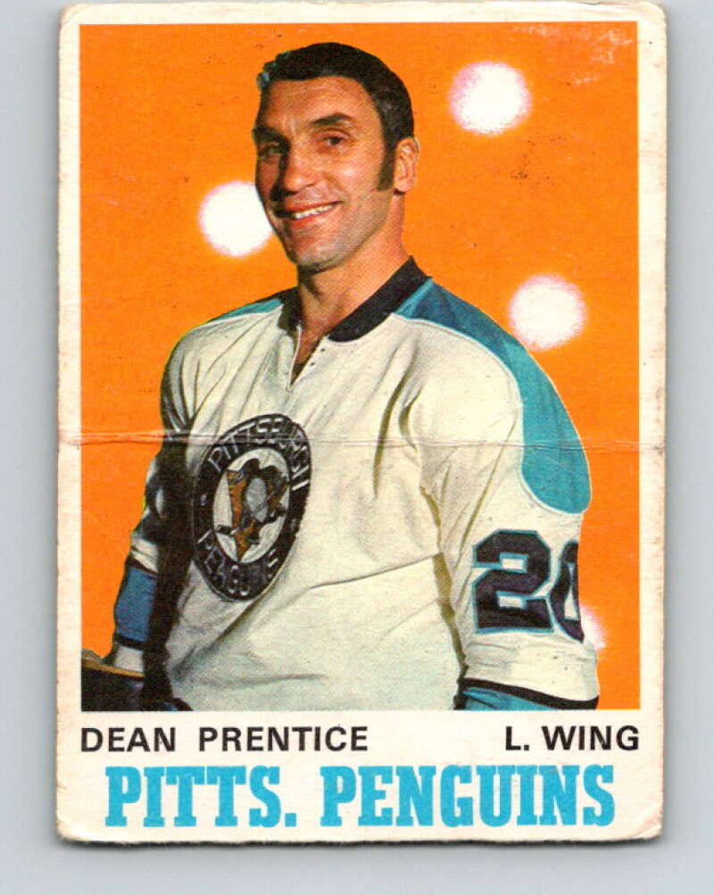 1970-71 O-Pee-Chee #201 Dean Prentice Pittsburgh Penguins V2939