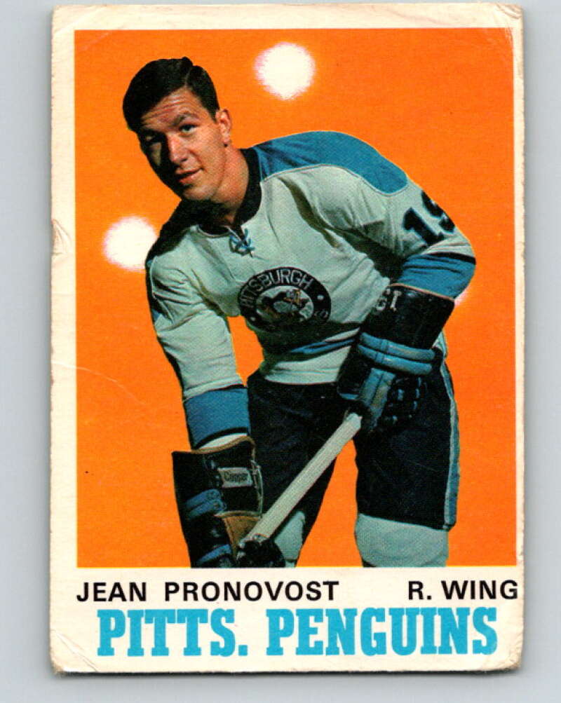 1970-71 O-Pee-Chee #202 Jean Pronovost Pittsburgh Penguins V2943