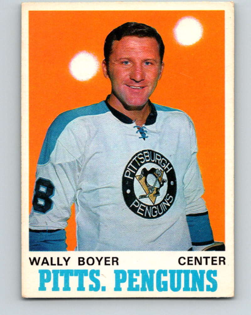 1970-71 O-Pee-Chee #203 Wally Boyer Pittsburgh Penguins V2945