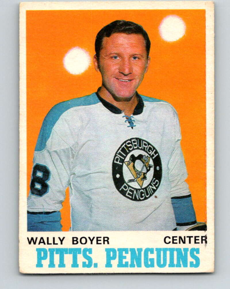 1970-71 O-Pee-Chee #203 Wally Boyer Pittsburgh Penguins V2949